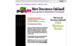 What Meetdowntownoak.com website looked like in 2017 (6 years ago)