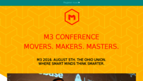 What M3conf.com website looked like in 2017 (6 years ago)