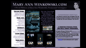 What Maryannwinkowski.com website looked like in 2017 (6 years ago)
