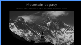 What Mountainlegacy.org website looked like in 2017 (6 years ago)
