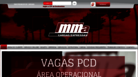What Mmacargas.com.br website looked like in 2017 (6 years ago)