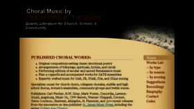 What Musicbythoburn.com website looked like in 2017 (6 years ago)