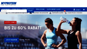 What Myprotein.at website looked like in 2017 (6 years ago)