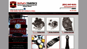 What Mcpeekstimepiece.com website looked like in 2017 (6 years ago)