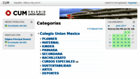 What Moodle.colegiounionmexico.com website looked like in 2017 (6 years ago)