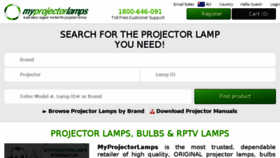 What Myprojectorlamps.com.au website looked like in 2017 (6 years ago)