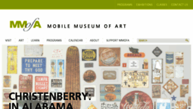 What Mobilemuseumofart.com website looked like in 2017 (6 years ago)