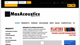 What Masacoustics.it website looked like in 2017 (6 years ago)