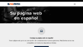 What Masclientes.com website looked like in 2017 (6 years ago)