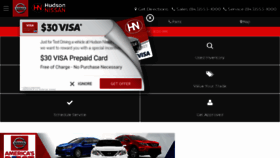 What Myhudsonnissan.com website looked like in 2017 (6 years ago)