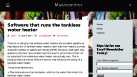 What Maxmomirror.com website looked like in 2017 (6 years ago)