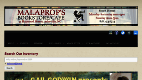 What Malaprops.com website looked like in 2017 (6 years ago)