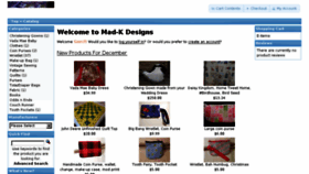 What Madkdesigns.com website looked like in 2017 (6 years ago)