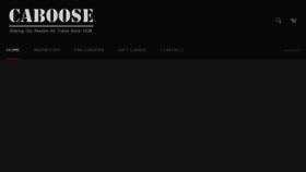 What Mycaboose.com website looked like in 2017 (6 years ago)