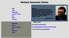 What Michaelswanwick.com website looked like in 2017 (6 years ago)