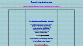 What Musicstudents.com website looked like in 2017 (6 years ago)
