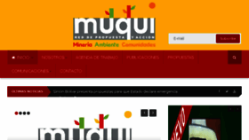 What Muqui.org website looked like in 2017 (6 years ago)