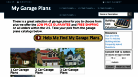 What My-garage-plans.com website looked like in 2017 (6 years ago)