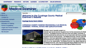 What Medicalexaminer.cuyahogacounty.us website looked like in 2017 (6 years ago)