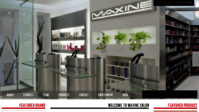 What Maxinesalon.com website looked like in 2017 (6 years ago)