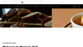What Mannysdeli.com website looked like in 2017 (6 years ago)