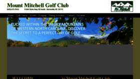 What Mountmitchellgolf.com website looked like in 2017 (6 years ago)