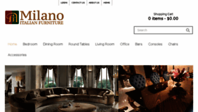 What Milanoitalianfurniture.com website looked like in 2017 (6 years ago)