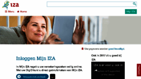 What Mijn.iza.nl website looked like in 2017 (6 years ago)