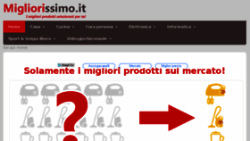 What Migliorissimo.it website looked like in 2017 (6 years ago)