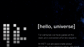 What Meti.org website looked like in 2017 (6 years ago)