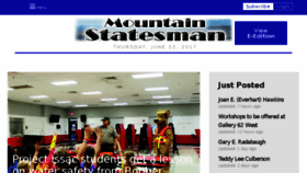 What Mountainstatesman.com website looked like in 2017 (6 years ago)