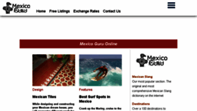 What Mexicoguru.com website looked like in 2017 (6 years ago)