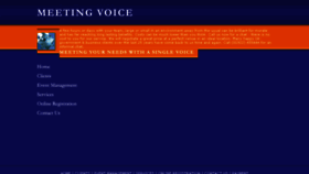 What Meetingvoice.co.uk website looked like in 2017 (6 years ago)