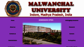 What Malwanchaluniversity.com website looked like in 2017 (6 years ago)