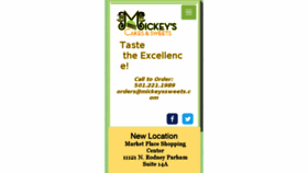 What Mickeyssweets.com website looked like in 2017 (6 years ago)