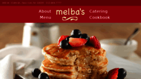 What Melbasrestaurant.com website looked like in 2017 (6 years ago)