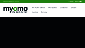 What Myomo.com website looked like in 2017 (6 years ago)