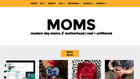 What Moderndaymoms.com website looked like in 2017 (6 years ago)