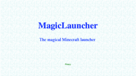 What Magiclauncher.com website looked like in 2017 (6 years ago)