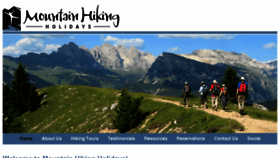 What Mountainhikingholidays.com website looked like in 2017 (6 years ago)