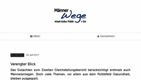 What Maennerwege.de website looked like in 2017 (6 years ago)