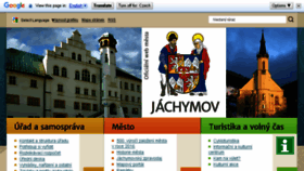 What Mestojachymov.cz website looked like in 2017 (6 years ago)
