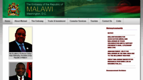What Malawiembassy-dc.org website looked like in 2017 (6 years ago)