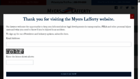 What Myerslafferty.com website looked like in 2017 (6 years ago)
