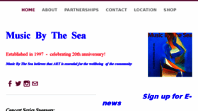 What Musicbythesea.com.au website looked like in 2017 (6 years ago)