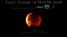 What Mst3ktemple.com website looked like in 2017 (6 years ago)