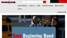 What Manningmusic.net website looked like in 2017 (8 years ago)