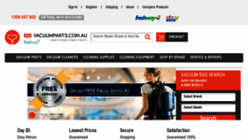 What Myvacuumparts.com.au website looked like in 2017 (6 years ago)