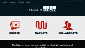 What Mediakron.bc.edu website looked like in 2017 (6 years ago)