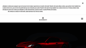 What Maserati.es website looked like in 2017 (6 years ago)